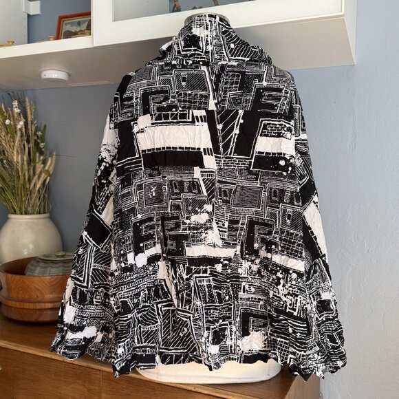 COMFY USA Crinkle Layering Jacket 2X Lightweight Lagenlook Artsy - Picture 4 of 6